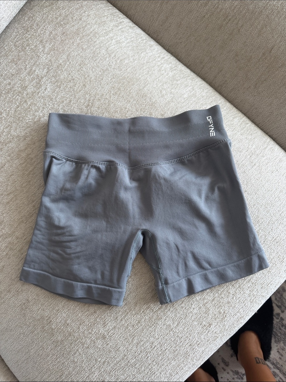 Gray Mid Rise Dfyne Gray Shorts